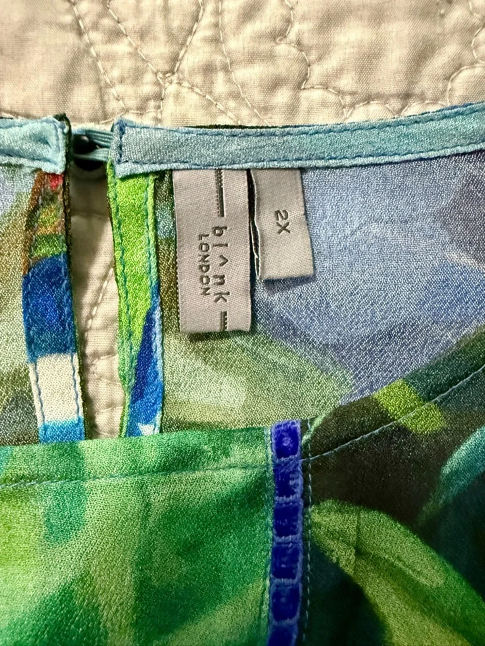 Anthropologie Bl^nk Miranda Peasant Blouse 2X - Picture 11 of 12